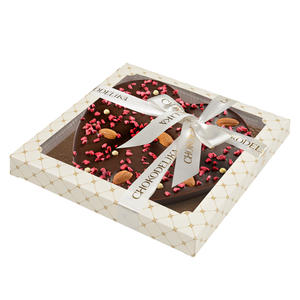 Шоколад Chokodelika темный малиновое сердце