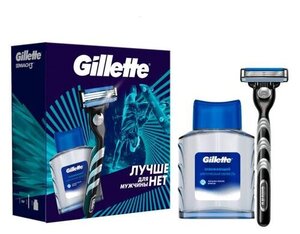 Набор подарочный Gillette Mach3 Бритва с 1 сменной кассетой + Лосьон после бритья