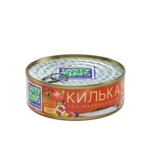 Килька обжаренная Tasty Tins По-мексикански в томатном соусе