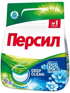 Cредство для стирки «Персил» Свежесть от Vernel для белого белья, 1,5 кг (10 стирок)