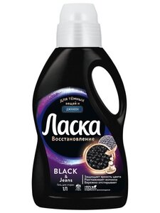 Гель для стирки черного и темного белья «Ласка» Восстановление черного, 1 л (16 стирок)