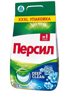 Стиральный порошок «Персил» Свежесть от Vernel для белого белья,  6 кг (40 стирок)