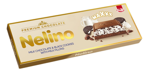 Шоколад Nelino Maxxx молочный с печеньем и молочной начинкой
