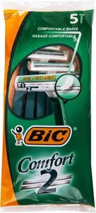 Бритвенный станок одноразовый Bic Comfort 2 лезвия, 5 шт.