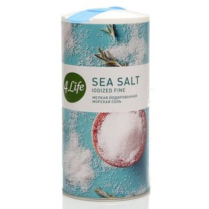 Соль мелкая йодированная морская  ТМ 4 Life (Фо Лайф)