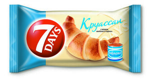 Круассан 7Days с кремом со вкусом вареная сгущенка, 65 г