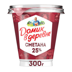 Сметана Домик в деревне 25% БЗМЖ