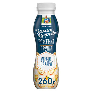 Ряженка Домик в деревне фруктовая Спелая груша 2.1%