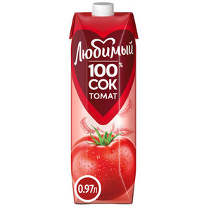 Сок Любимый Томатный с сахаром и солью