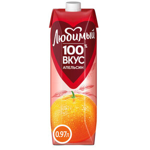 Нектар апельсиновый с мякотью ТМ Любимый