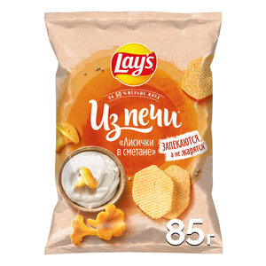 Чипсы картофельные Lay's Из печи Лисички в сметане
