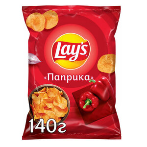 Чипсы картофельные Lay's рифлёные со вкусом Паприка