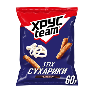 Сухарики Хрусteam кальмар