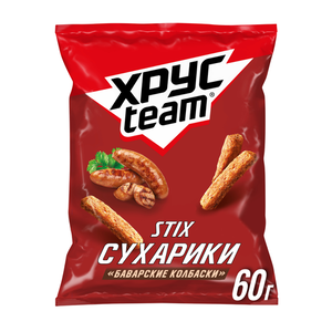 Сухарики Хрусteam баварские колбаски