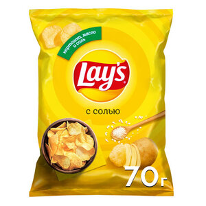 Чипсы картофельные Lay's с солью