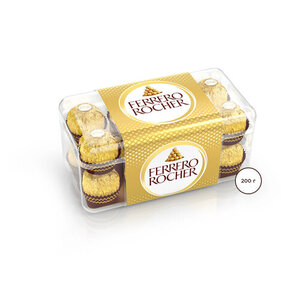 Конфеты FERRERO Rocher с начинкой из крема и лесного ореха, 200 г