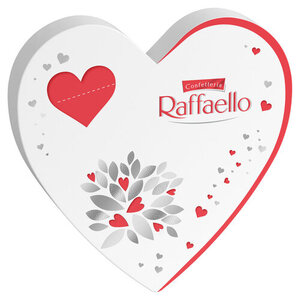 Конфеты RAFFAELLO Сердце с цельным миндальным орехом в кокосовой обсыпке, 120 г