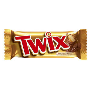 Батончик шоколадный Twix с карамелью и печеньем