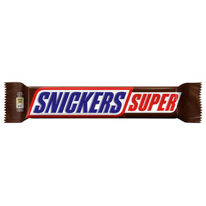 Батончик шоколадный Snickers Super с карамелью арахисом и нугой, 80 г