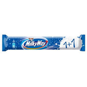 Батончик шоколадный Milky Way 1+1 с суфле, 52 г