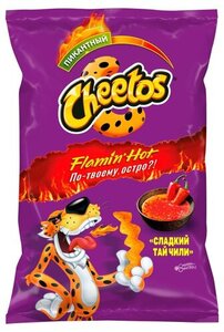 Снеки Cheetos Flamin' Hot кукурузные сладкий тай чили