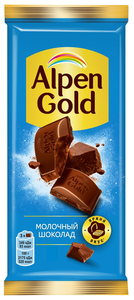 Шоколад молочный Alpen Gold, 80 г
