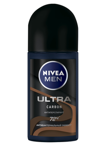 Дезодорант-антиперспирант шариковый NIVEA MEN ULTRA Carbon антибактериальный эффект, 50 мл