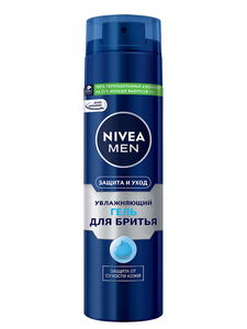 Гель для бритья NIVEA MEN Защита и уход против сухости кожи увлажняющий, 200 мл