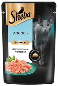 Влажный корм для кошек Sheba Ломтики в соусе с лососем