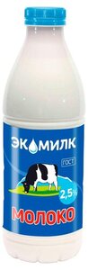 Молоко Экомилк 2,5%