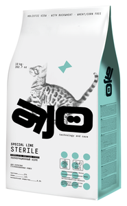 Корм сухой Ajo Sterile для кошек индейка-утка