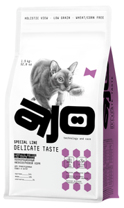 Корм сухой Ajo Delicate Taste для кошек и котят индейка