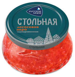 Икра лососевая «Русское Море» Стольная люкс имитированная, 230 г Икра лососевая «Русское Море» Стольная люкс имитированная, 230 г