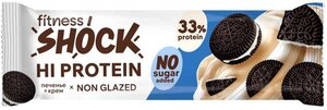 Батончик протеиновый FitnesShock Hi Protein печенье-крем