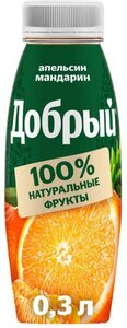 Напиток сокосодержащий Добрый апельсин и мандарин