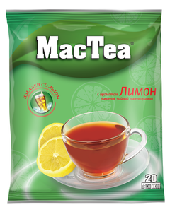 Напиток чайный Mactea лимон растворимый, 16 г x 20 шт