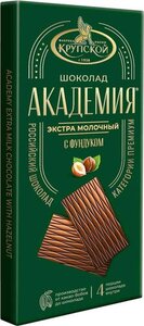 Шоколад молочный Академия с фундуком