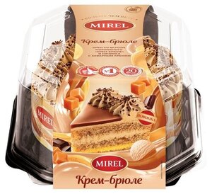 Торт бисквитный Mirel Крем-брюле охлажденный