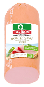 Колбаса Велком Докторская вареная ГОСТ
