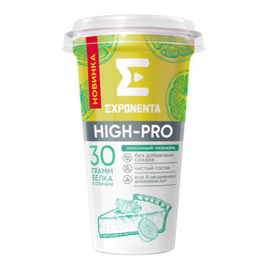 Напиток кисломолочный Exponenta High-Pro обезжиренный лимонный чизкейк