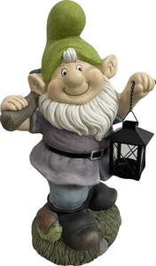 Фигура садовая Giardino Club Гном с фонарем