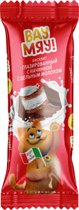 Пирожное бисквитное глазированное Вау Мяу! с цельным молоком