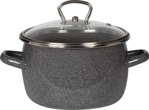 Кастрюля Стальэмаль сферическая 4 л