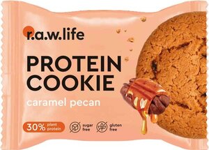 Печенье протеиновое R.A.W. Life Protein Cookie карамель-пекан
