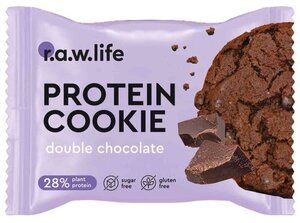 Печенье протеиновое R.A.W. Life Protein Cookie двойной шоколад