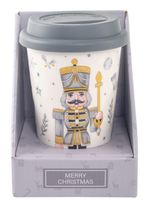 Кружка Domenik Nutcracker с силиконовой крышкой, 400 мл