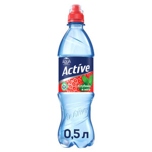 Вода Aqua Minerale Fresh Active с клубникой и мятой негазированная