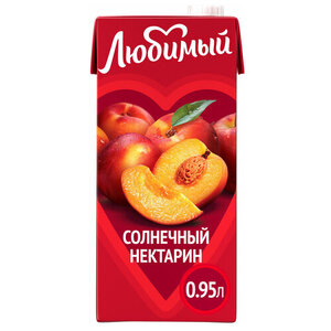 Нектар Любимый Солнечный Нектарин с мякотью