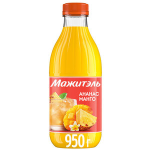 Напиток сывороточный с соком ананаса и манго ТМ Мажитэль