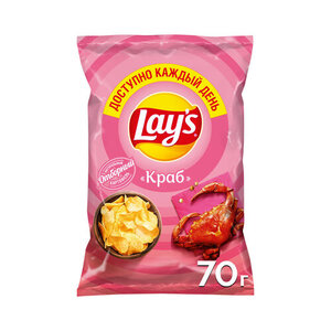 Чипсы картофельные Lay's краб